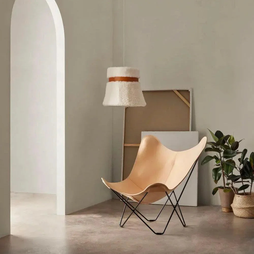 Schaffelllampe GLOWING ICE _ Cuero _SKU