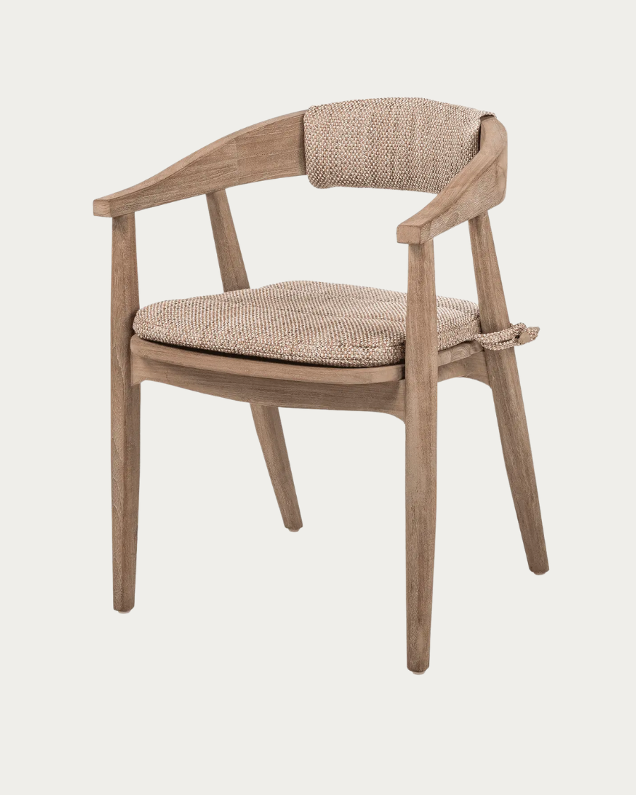 Garden chair with armrest FAYE Wicker Seat