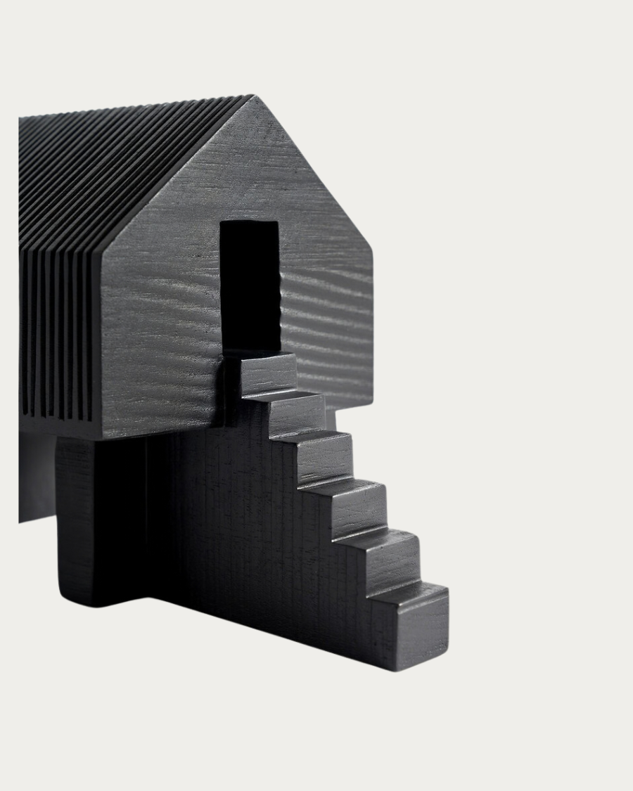 Decoration HOUSES Black Stilt