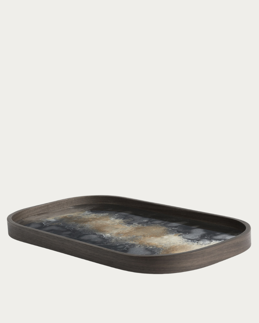 Glass tray CLASSICS Black Organic - 42x24