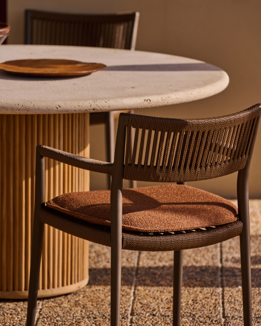 Chaise de jardin avec accoudoirs NAGOMI