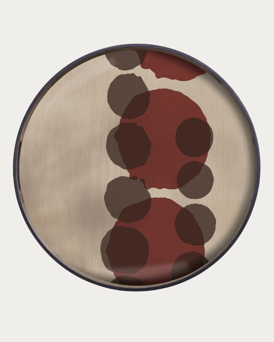 TRANSLUCENT SILHOUETTES PINOT Layered Dots tray - Ø48