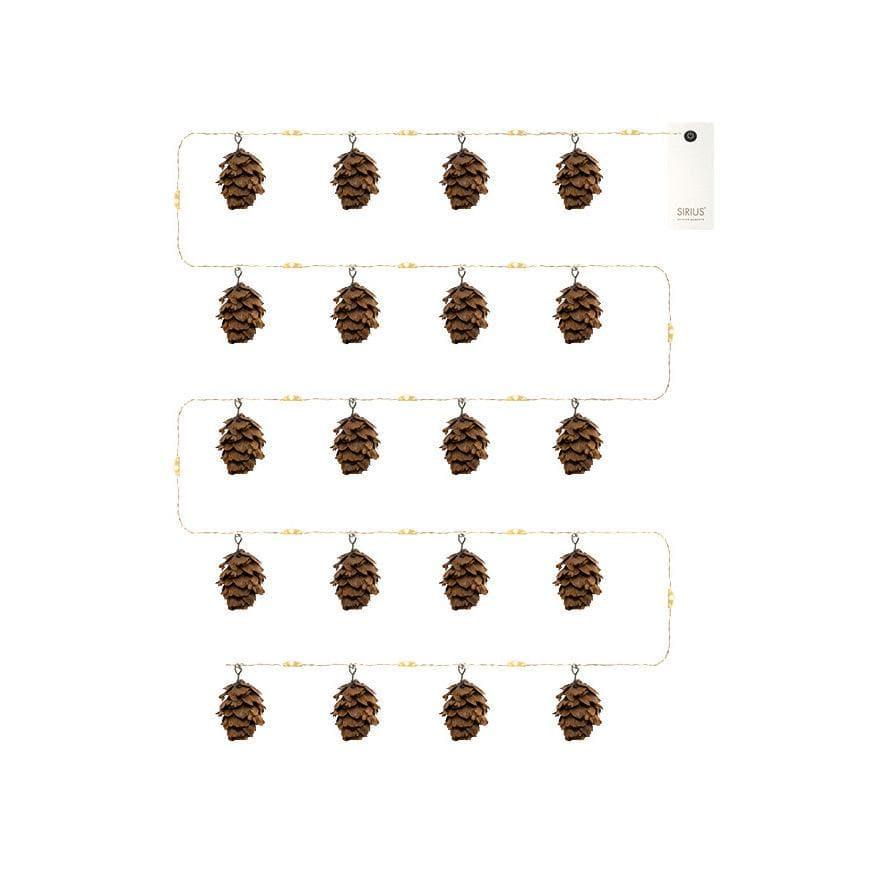 Lichterkette MOLLY GARLAND - Braun _ Sirius _SKU 30911