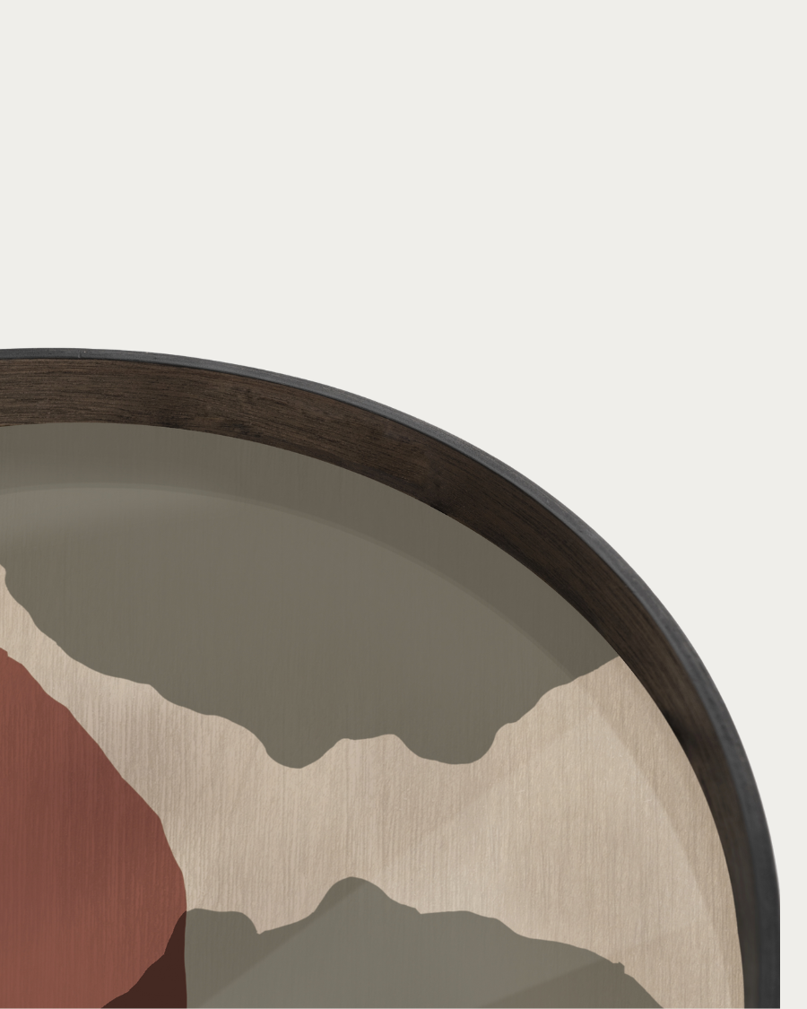 Tray TRANSLUCENT SILHOUETTES Overlapping Dots - Ø61