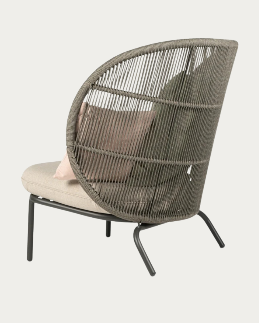 Garden armchair KODO Cocoon - Almond cushion set