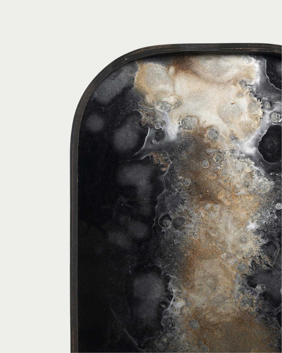 Glass tray CLASSICS Black Organic - 42x24