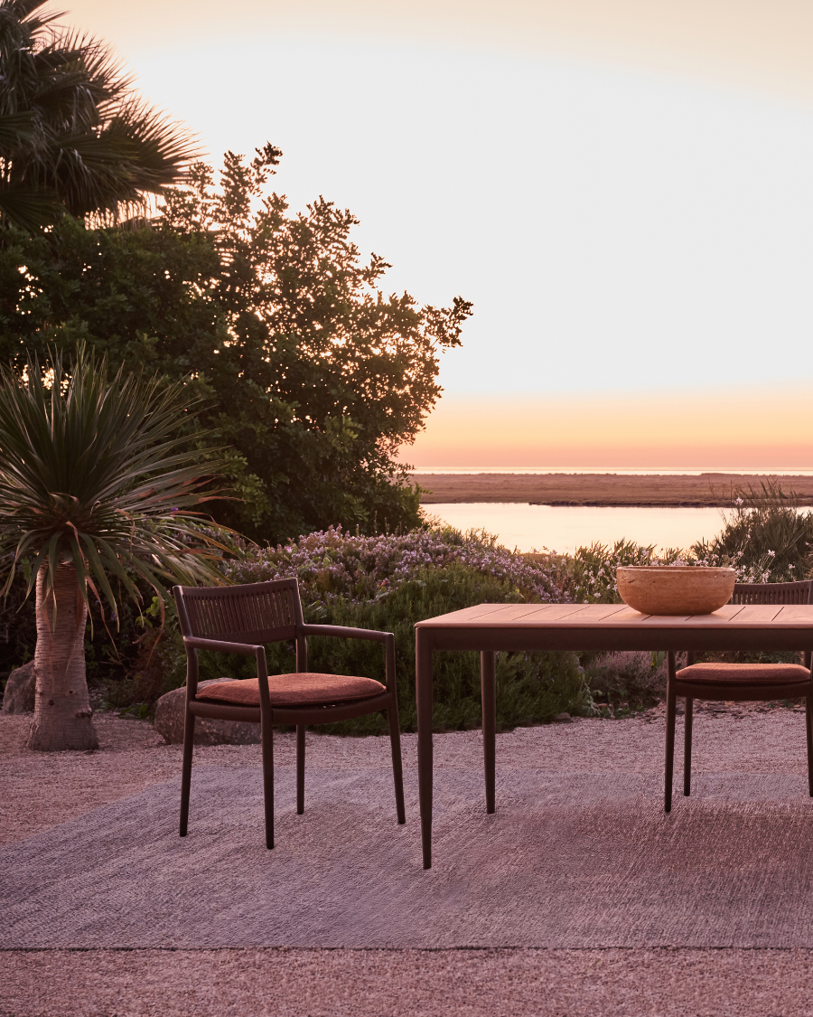 Garden chair with armrests NAGOMI