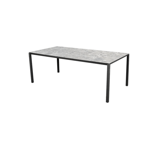 Dining table PURE lava grey 200x100