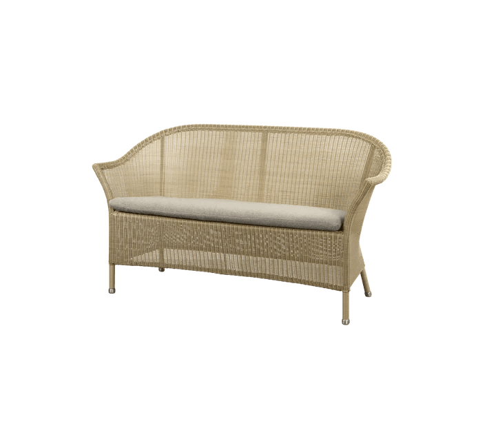 Garden sofa LANSING Natural 2 seater