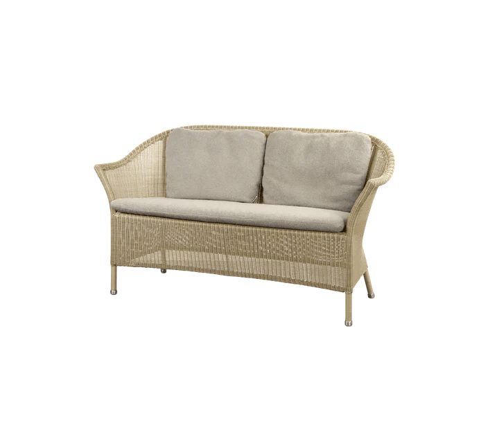 Garden sofa LANSING Natural 2 seater