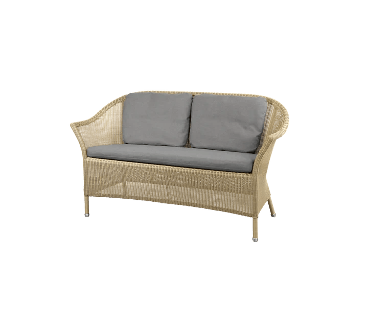Garden sofa LANSING Natural 2 seater