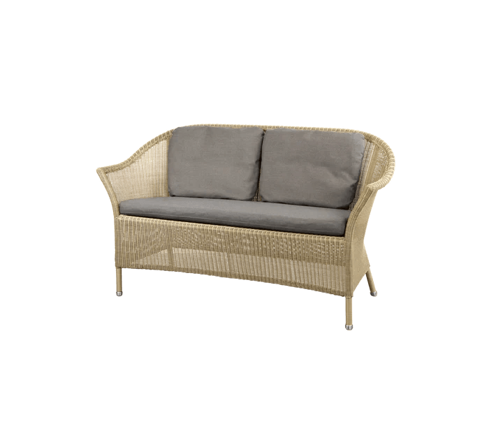 Garden sofa LANSING Natural 2 seater