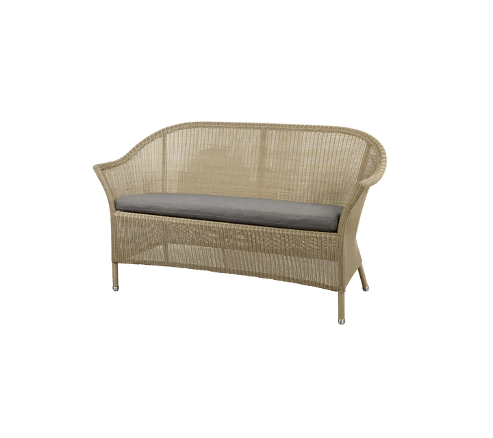 Garden sofa LANSING Natural 2 seater