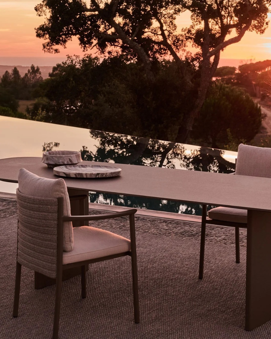 Garden chair with armrests LUCCA