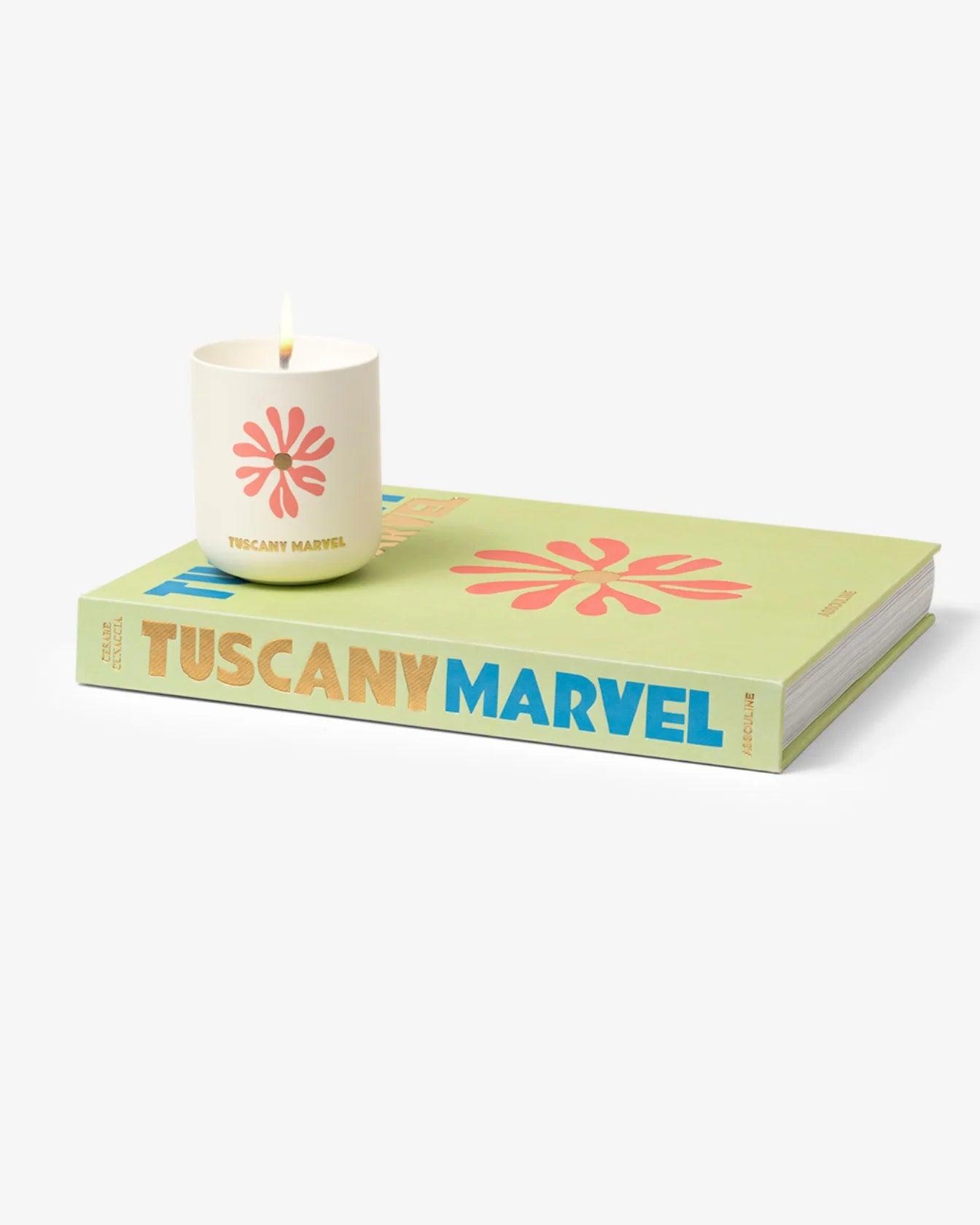 Livre Bougie TRAVEL FROM HOME Toscane Marvel Set cadeau
