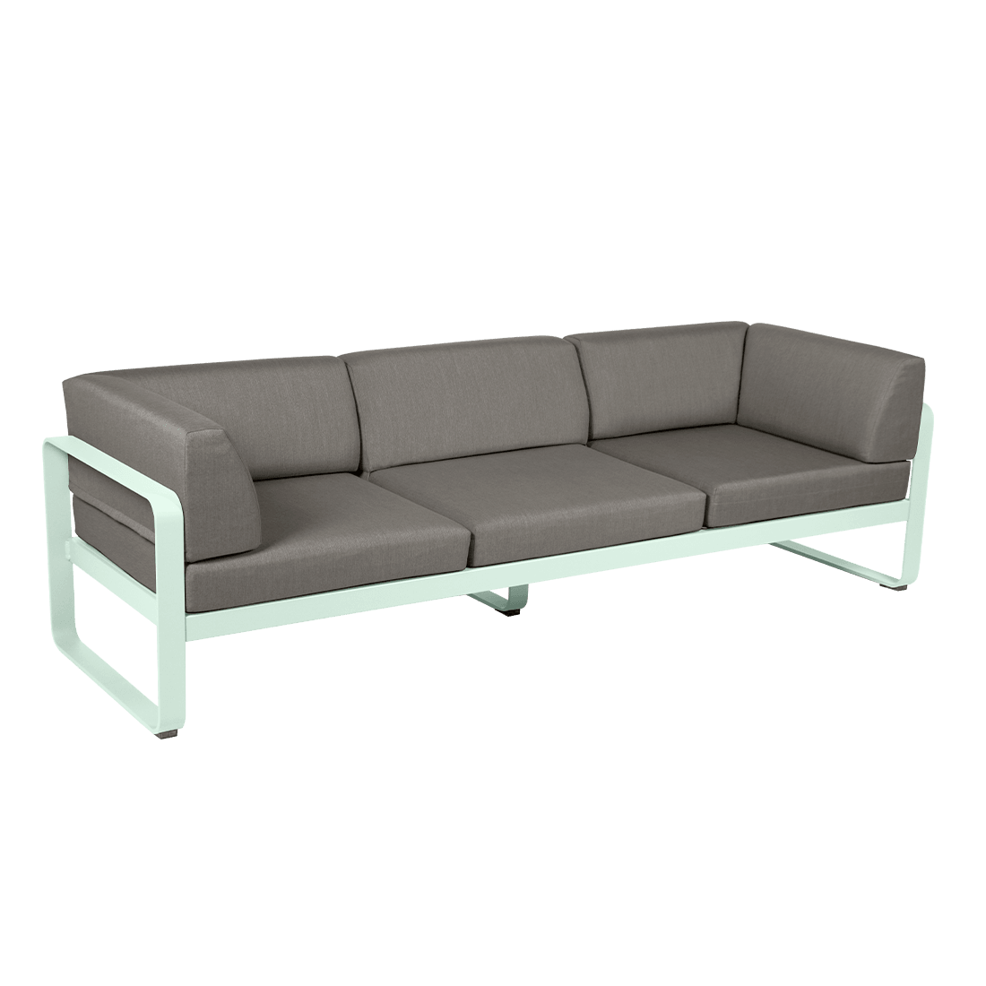 Canapé de jardin BELLEVIE - 3 places avec coussins latéraux