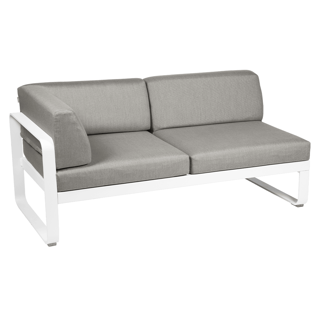 2-seater corner element BELLEVIE with side cushions - left