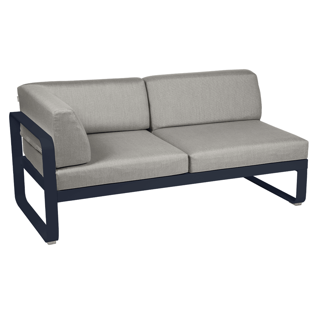 2-seater corner element BELLEVIE with side cushions - left