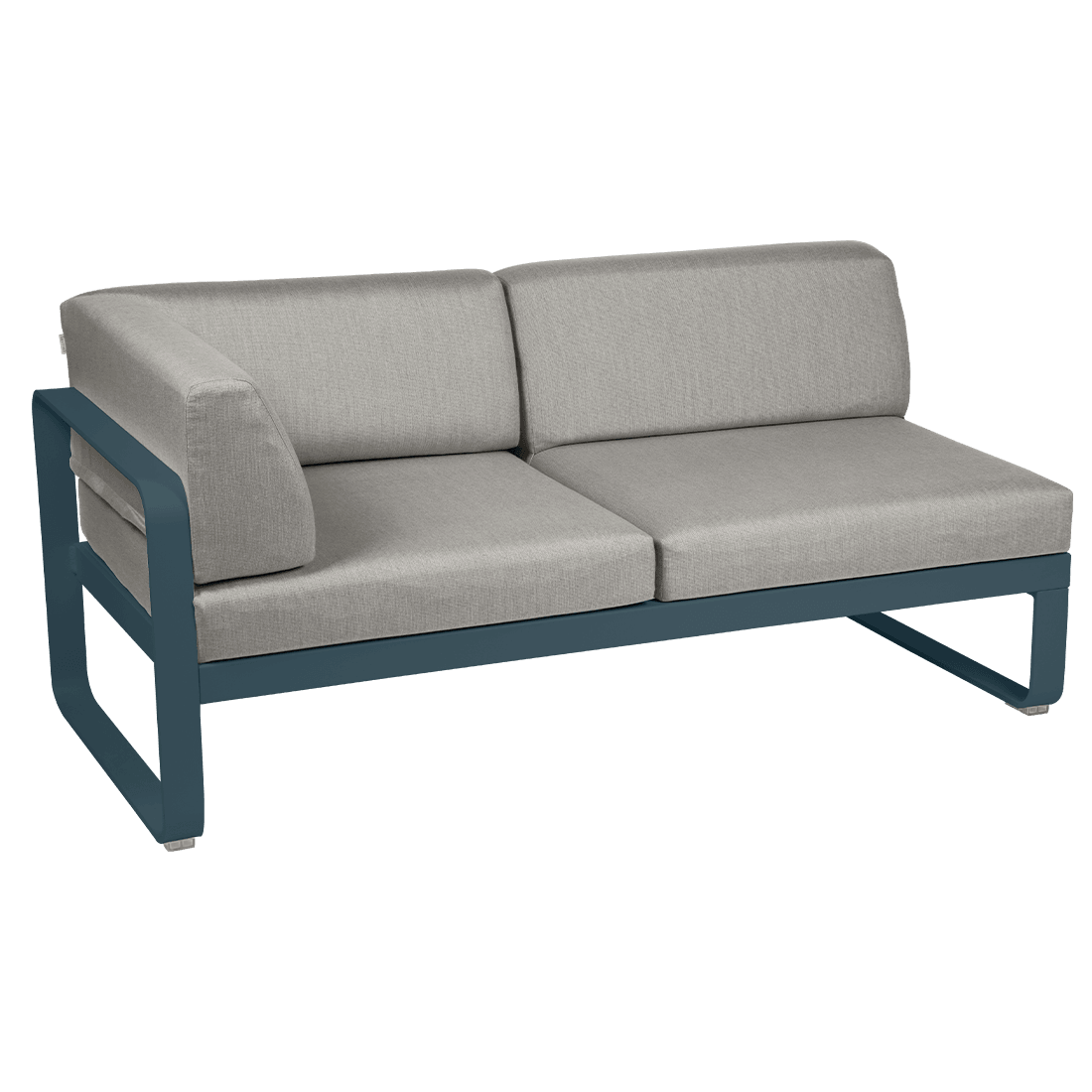 2-seater corner element BELLEVIE with side cushions - left
