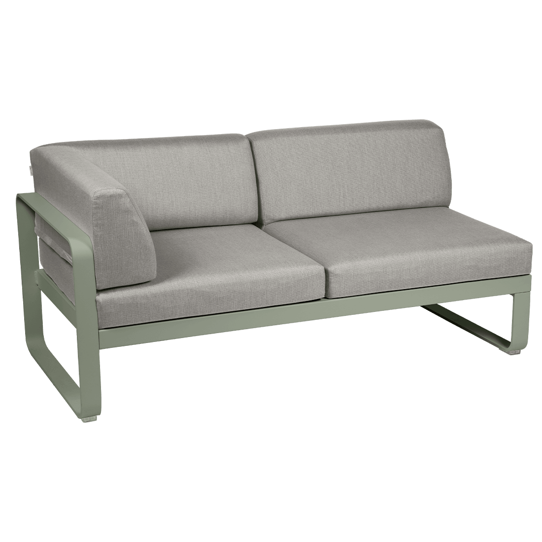 2-seater corner element BELLEVIE with side cushions - left