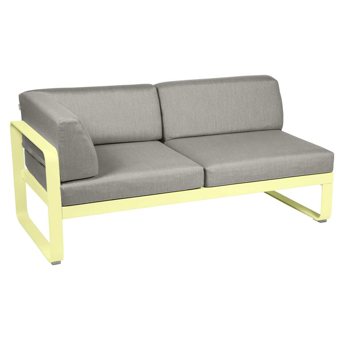 2-seater corner element BELLEVIE with side cushions - left