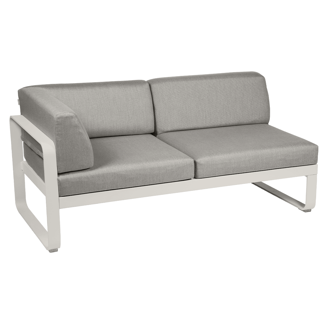 2-seater corner element BELLEVIE with side cushions - left