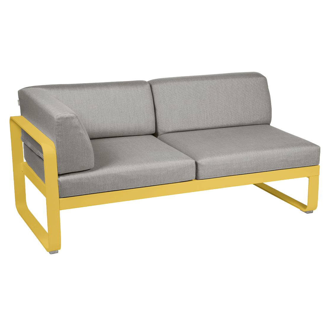2-seater corner element BELLEVIE with side cushions - left