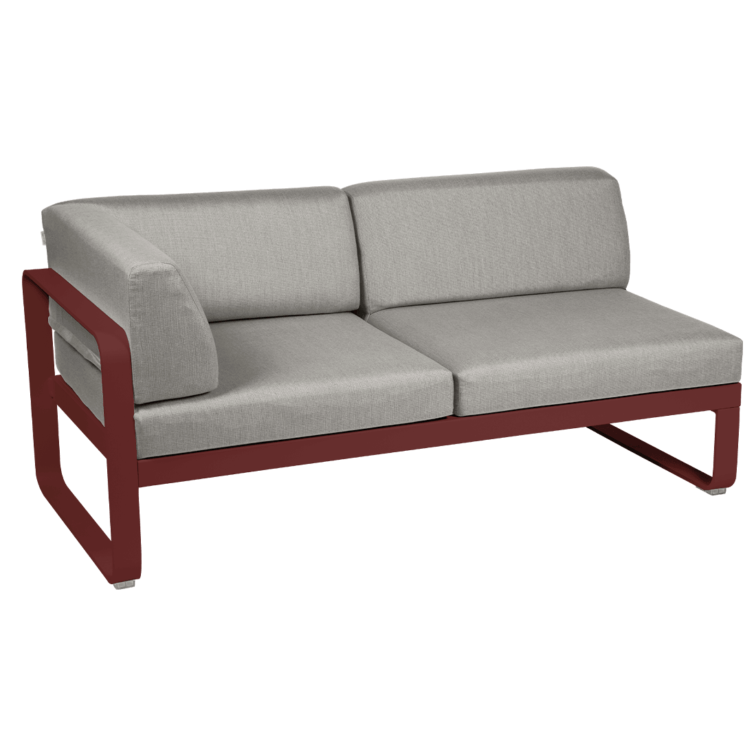 2-seater corner element BELLEVIE with side cushions - left
