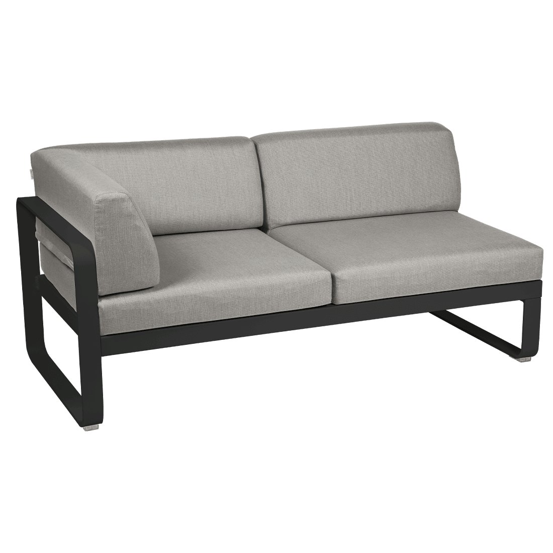 2-seater corner element BELLEVIE with side cushions - left