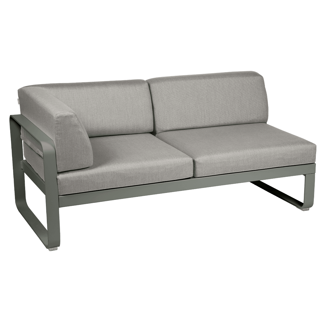 2-seater corner element BELLEVIE with side cushions - left