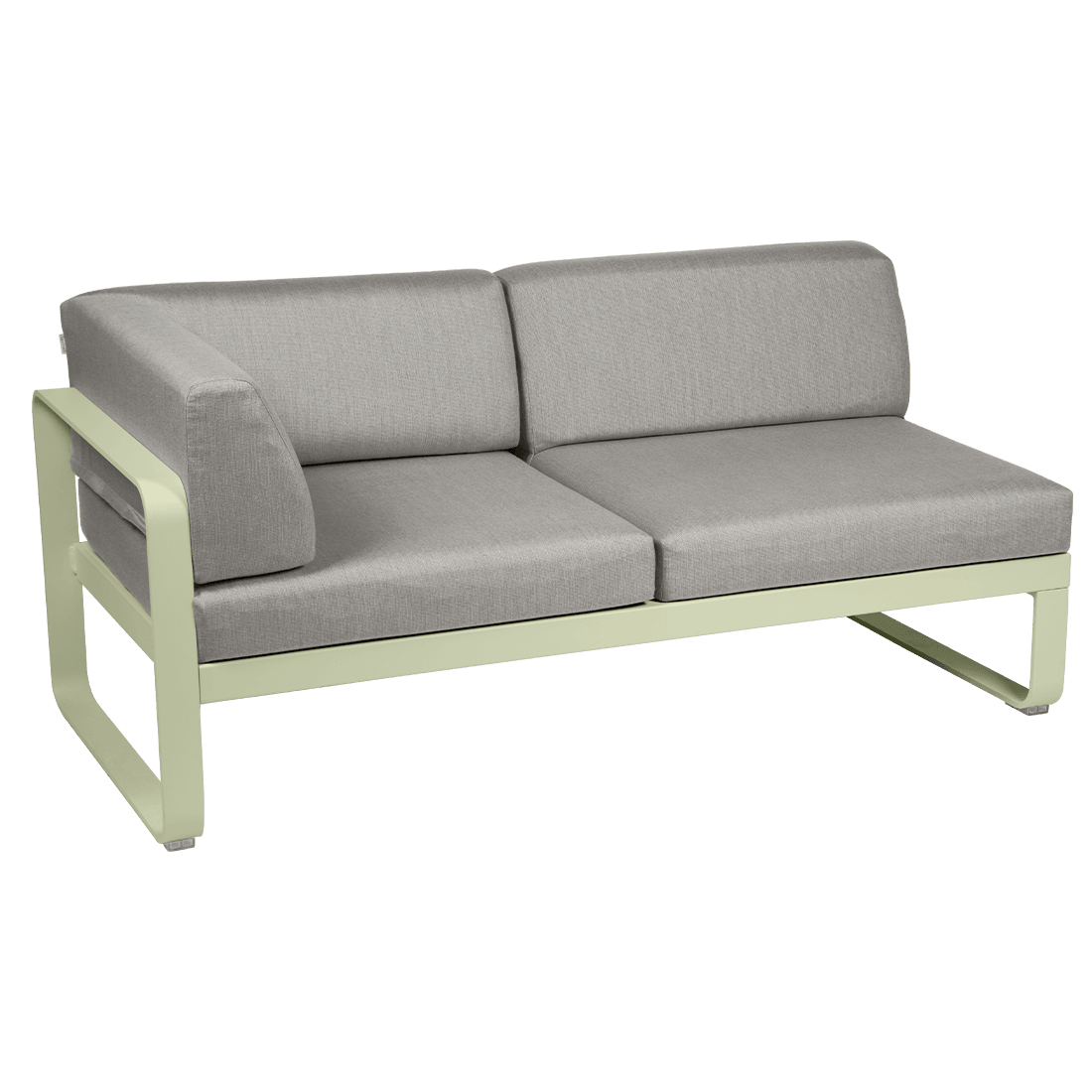2-seater corner element BELLEVIE with side cushions - left