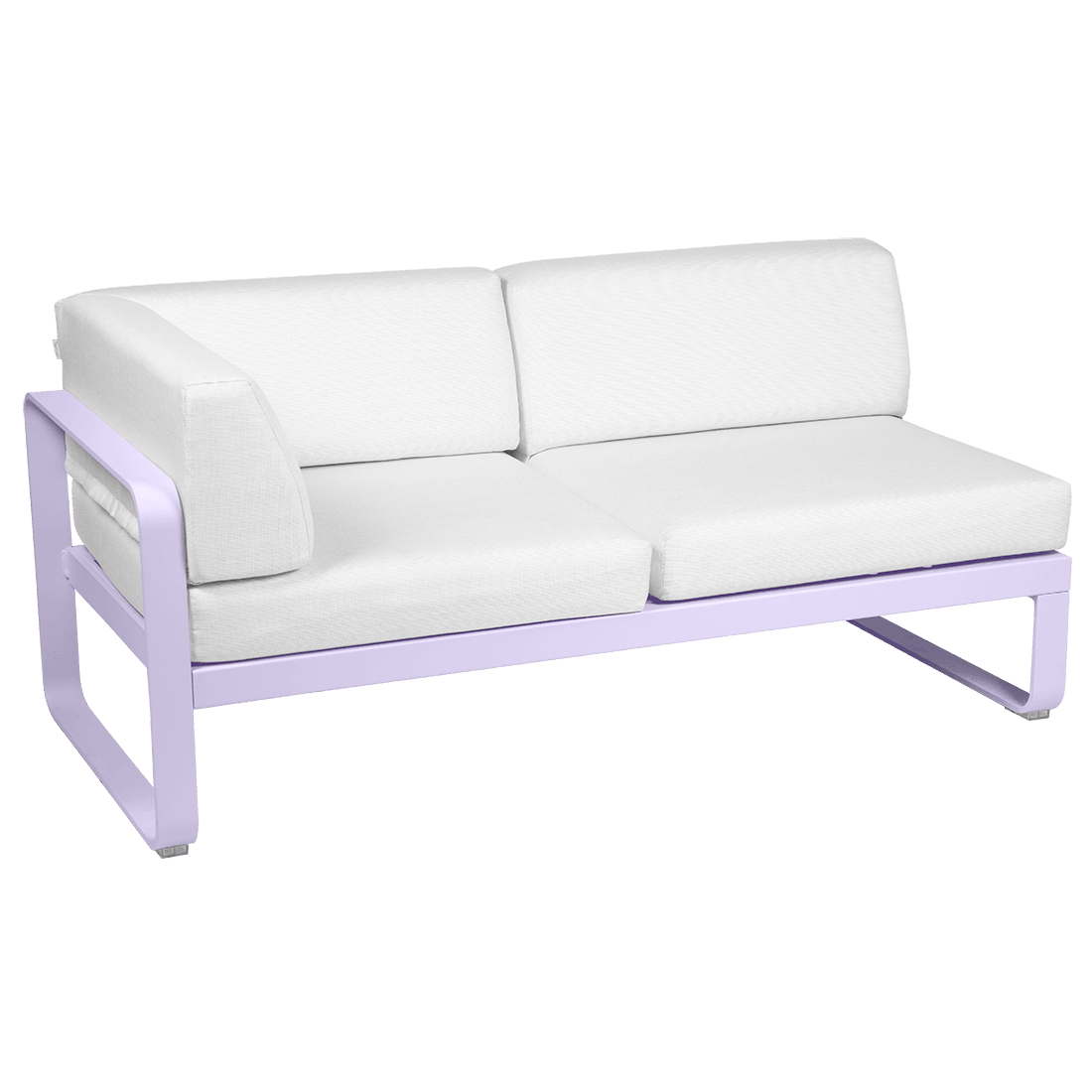 2-seater corner element BELLEVIE with side cushions - left