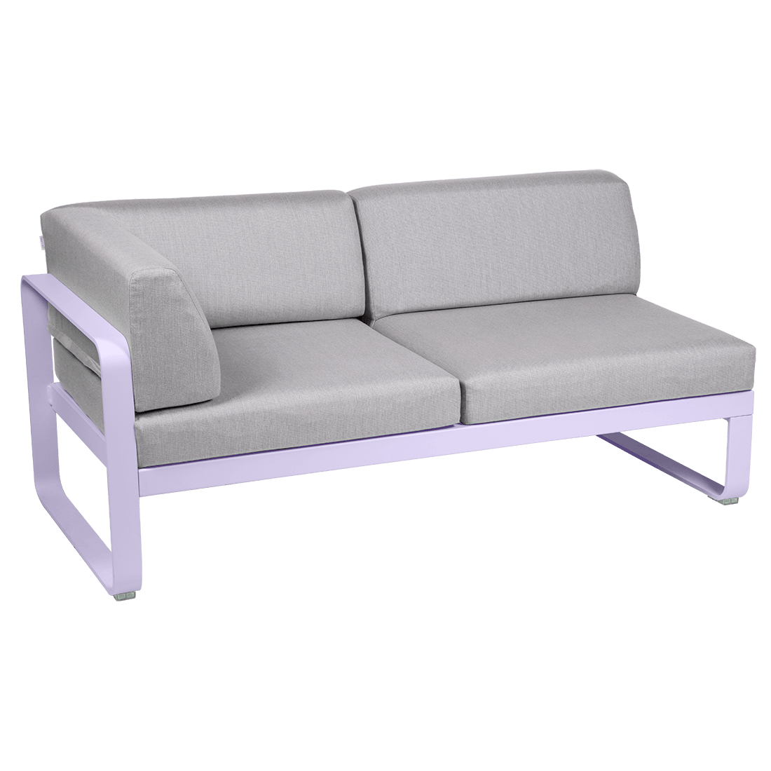 2-seater corner element BELLEVIE with side cushions - left