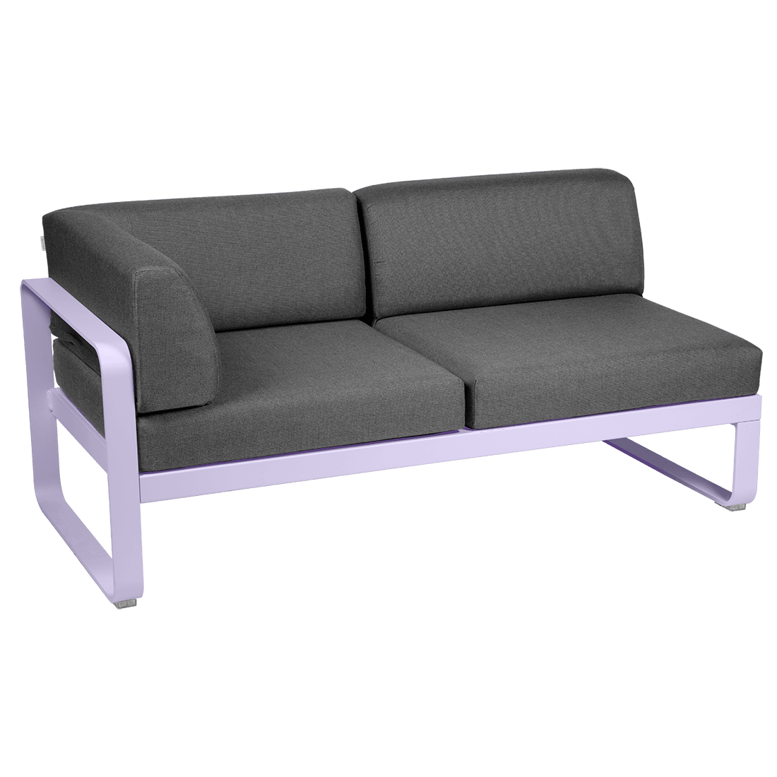 2-seater corner element BELLEVIE with side cushions - left