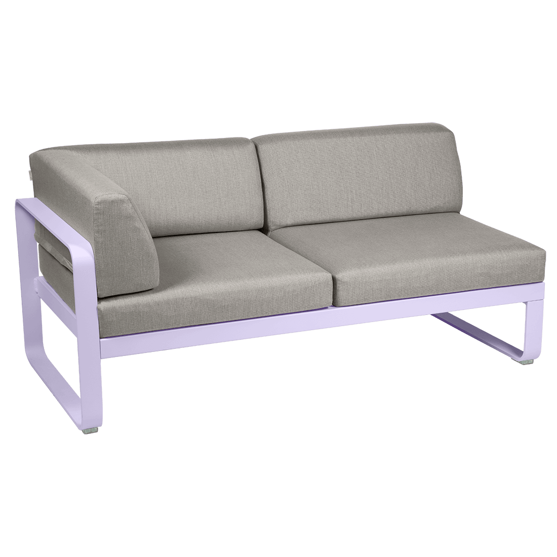 2-seater corner element BELLEVIE with side cushions - left