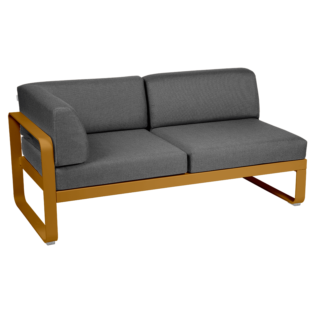 2-seater corner element BELLEVIE with side cushions - left