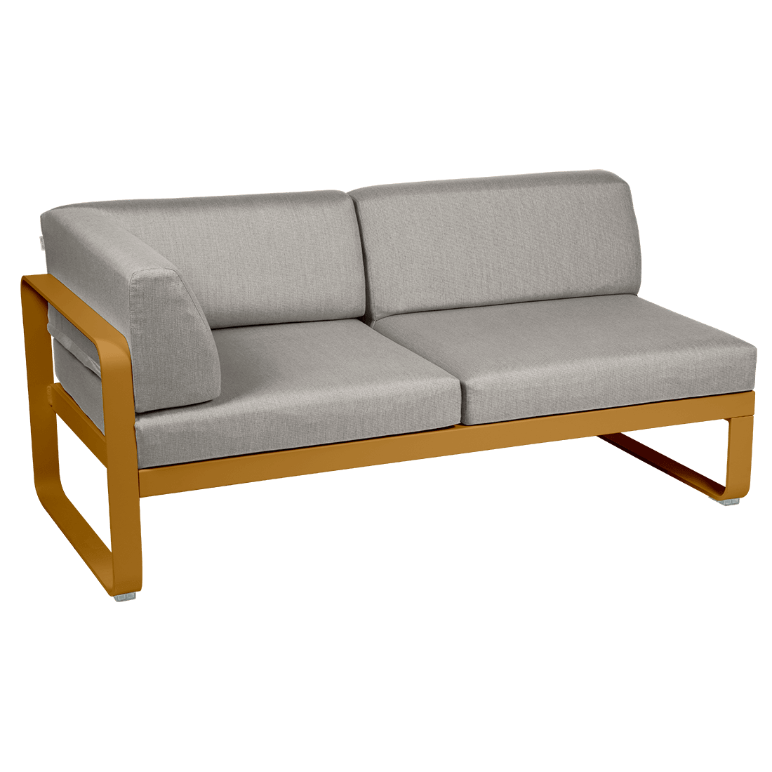 2-seater corner element BELLEVIE with side cushions - left