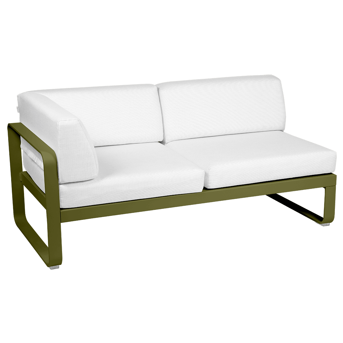 2-seater corner element BELLEVIE with side cushions - left