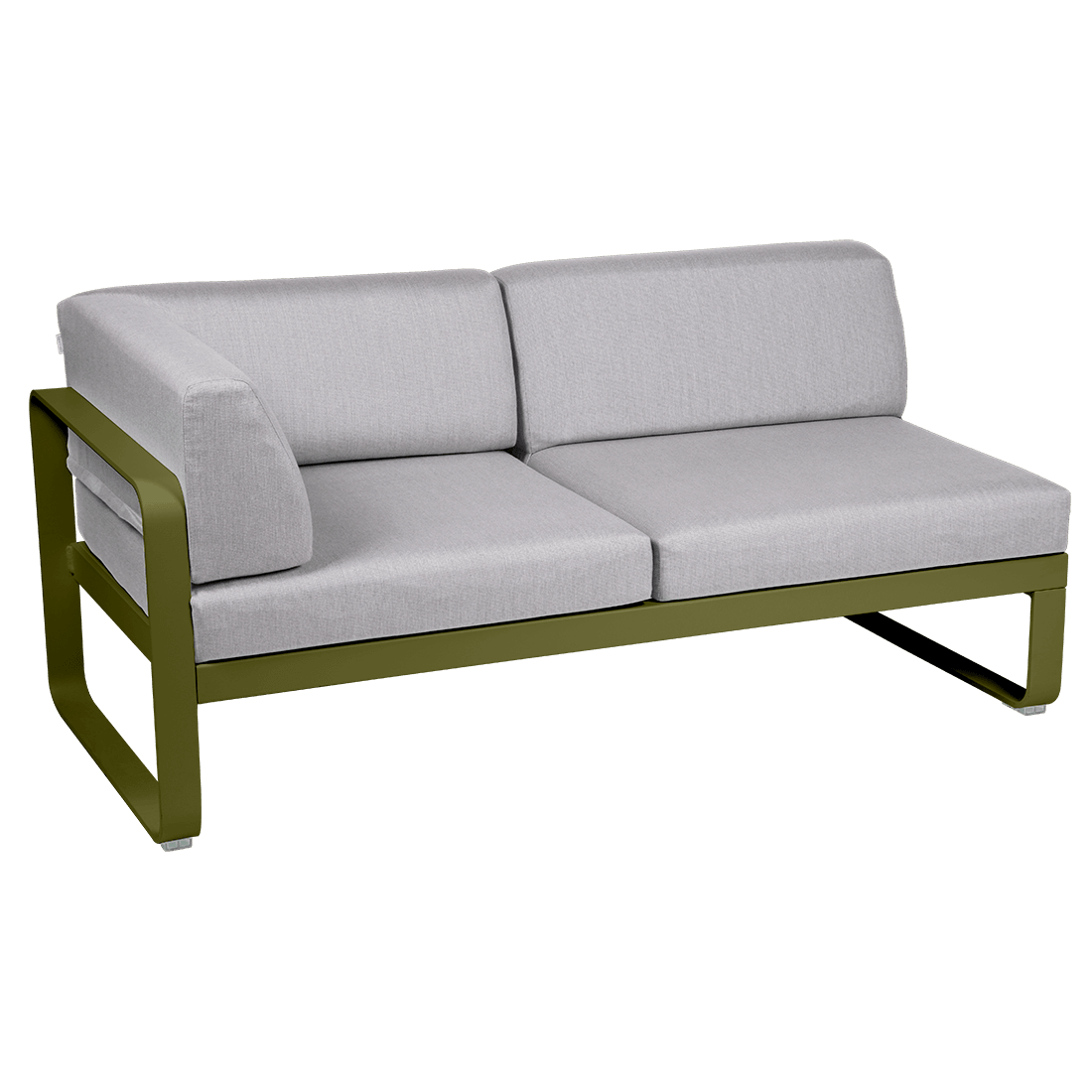 2-seater corner element BELLEVIE with side cushions - left