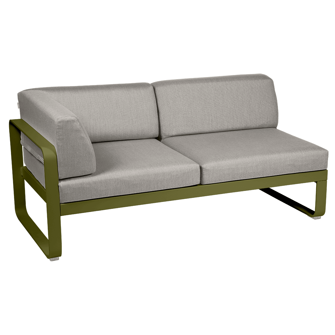 2-seater corner element BELLEVIE with side cushions - left