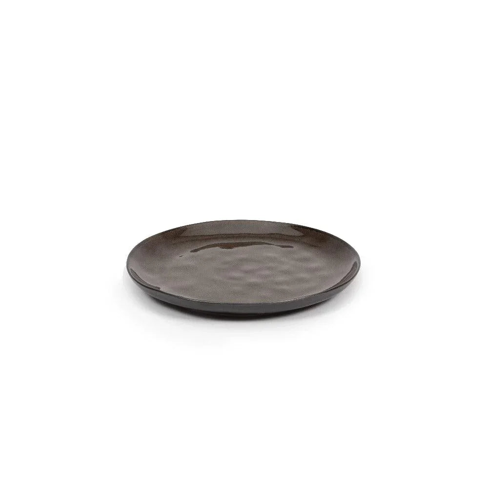 Set d'assiettes gris foncé PURE