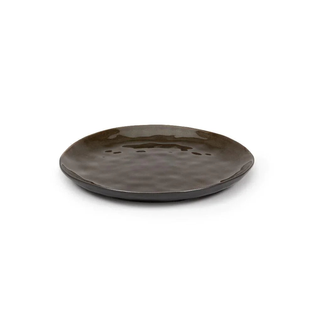 Set d'assiettes gris foncé PURE