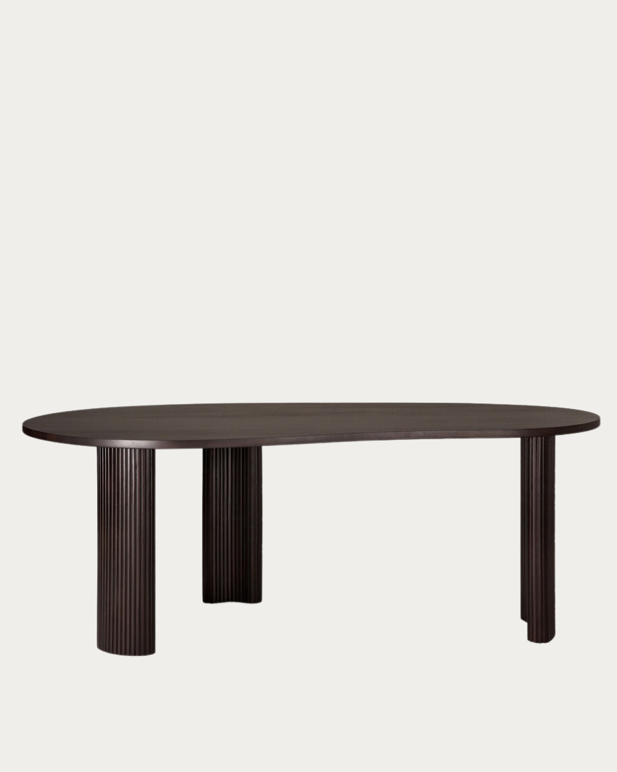 Ethnicraft BOOMERANG Schreibtisch aus Massivholz, Frontansicht