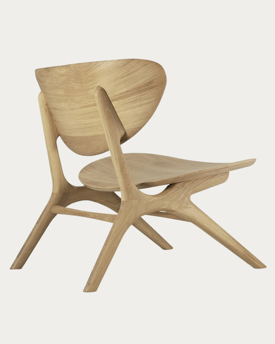 EYE lounge chair detail curved oak backrest