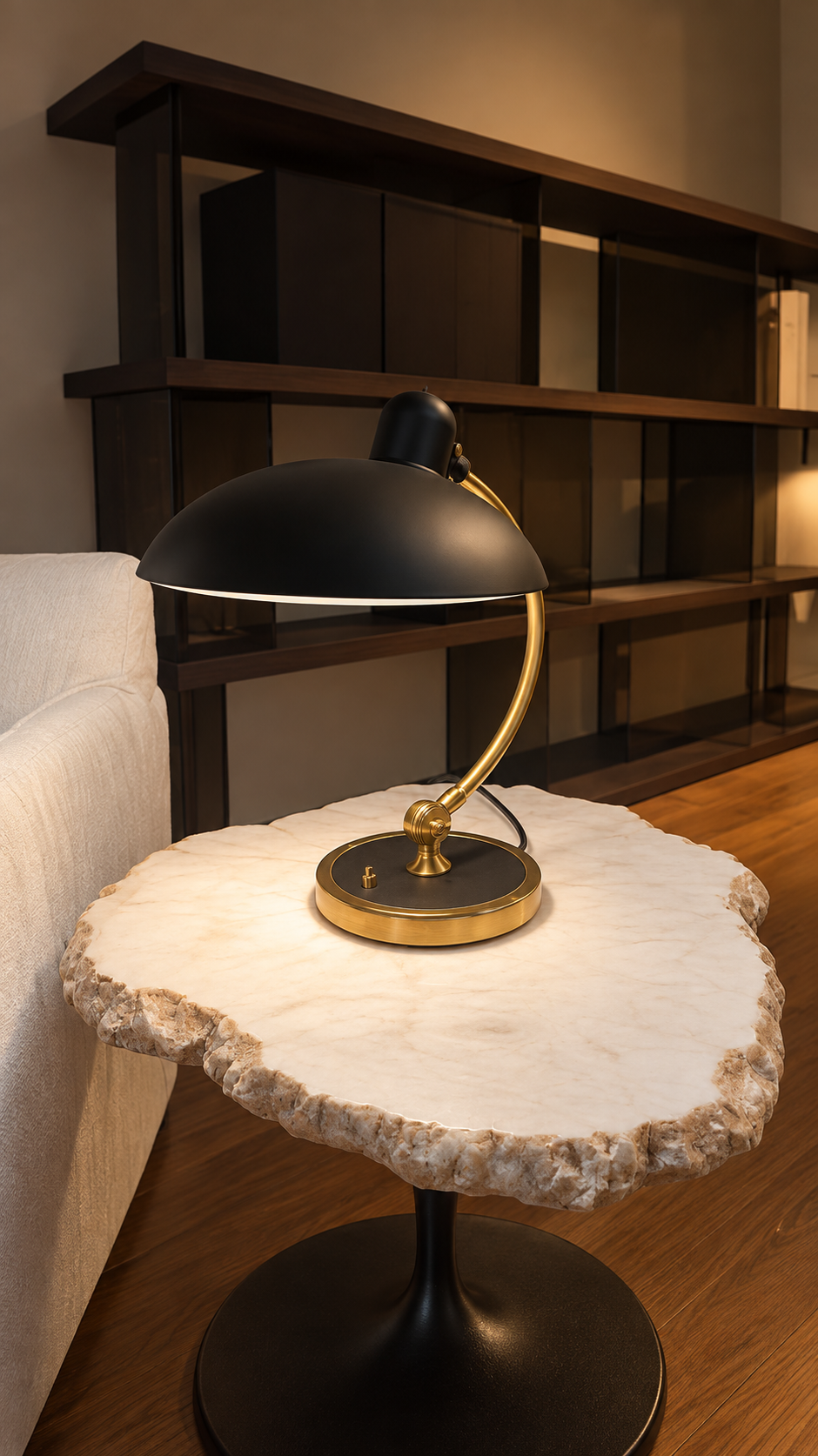 Fritz Hansen KAISER IDELL 6631-T Table Lamp on display in the showroom