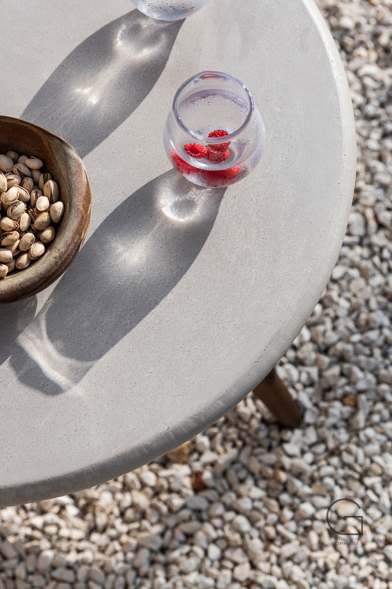 Garden table low FAYE concrete