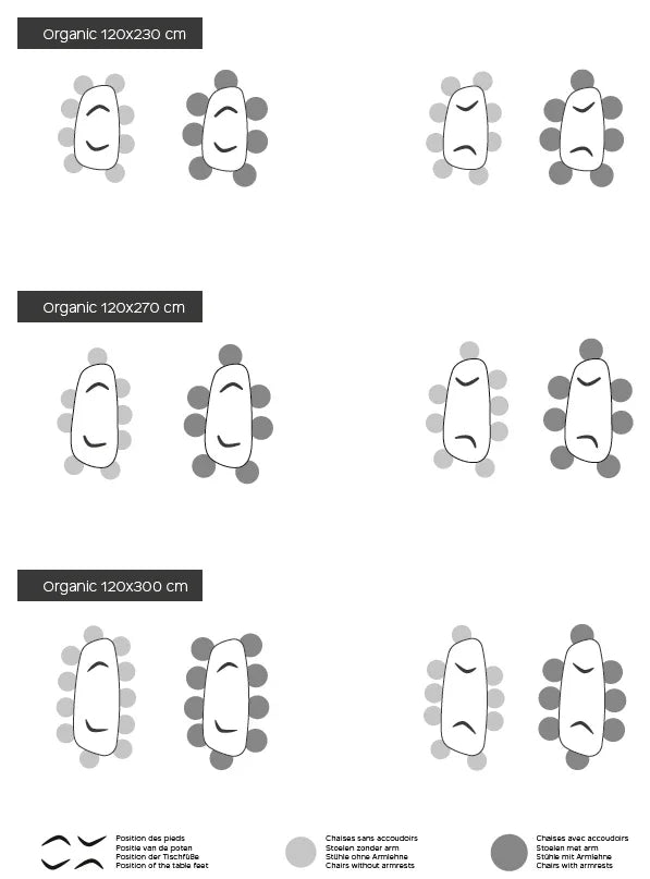 Dining table DOLMEN T0300 Organic - oak