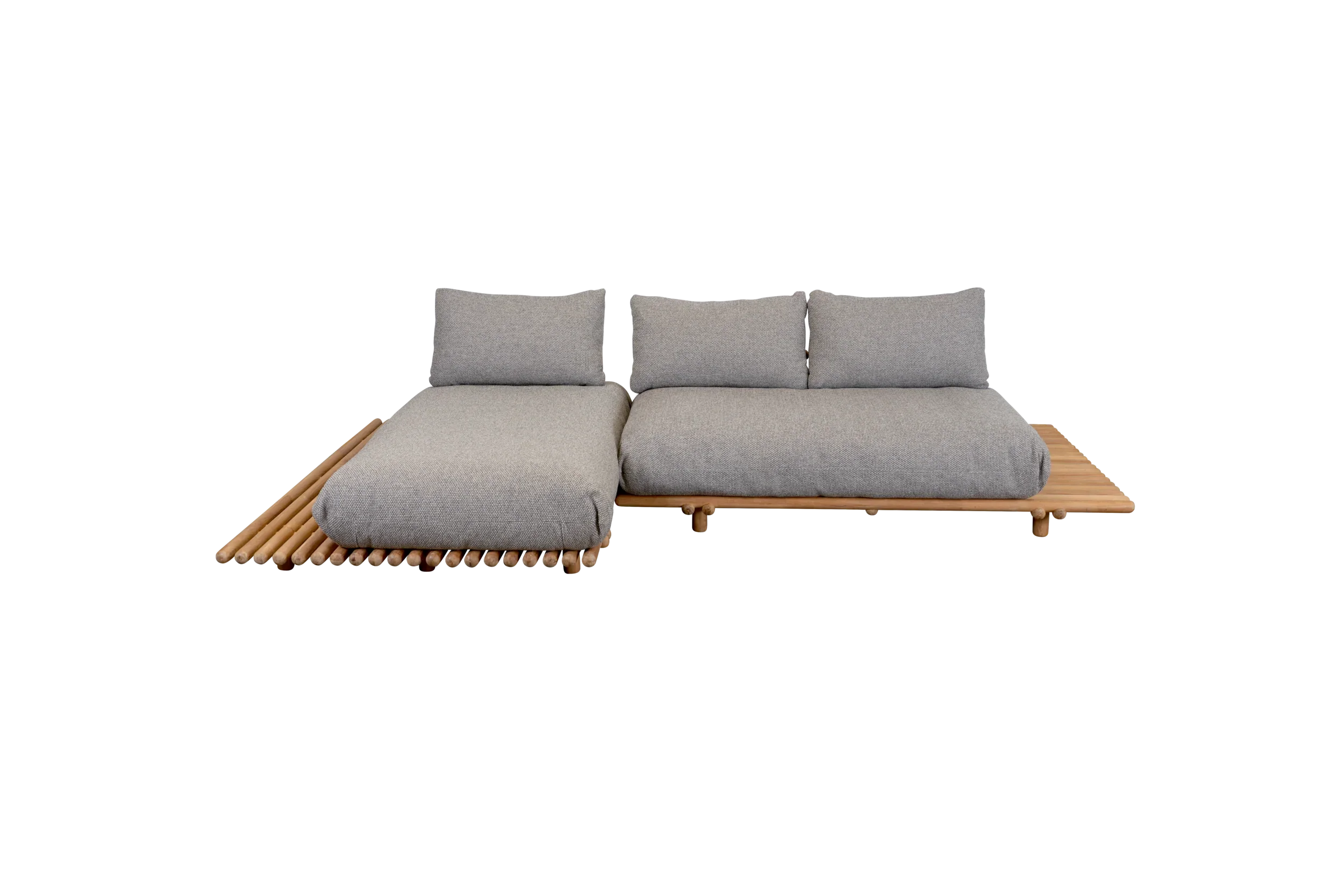 Canapé de jardin Lounge STICKS avec plateforme
