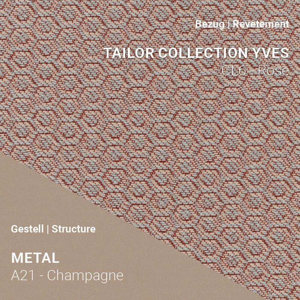 Chaise avec accoudoirs MOOD 95 M0712 Pivotante - Tissu | Mobitec | Homestorys