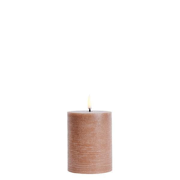 Kerze PILLAR RUSTIC LED Uyuni Caramel Ø7.8 x 10.1cm | Piffany | Homestorys